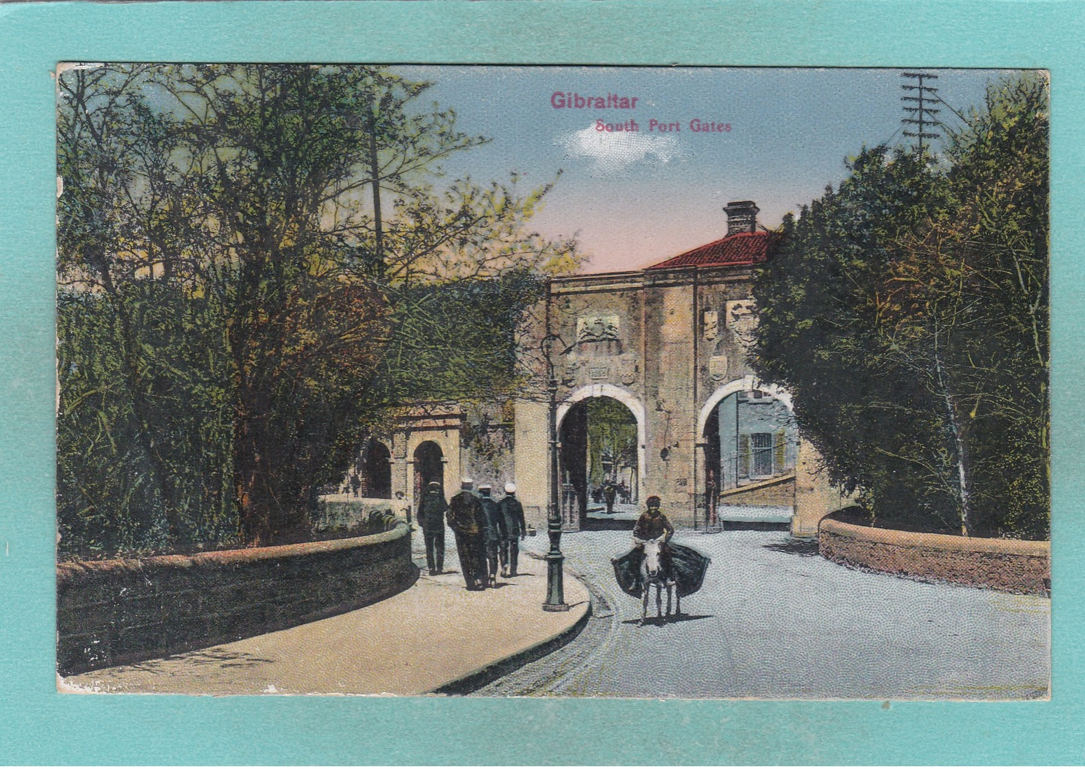 Old Post Card Of South Port Gates,Gibraltar,R58. - Gibraltar