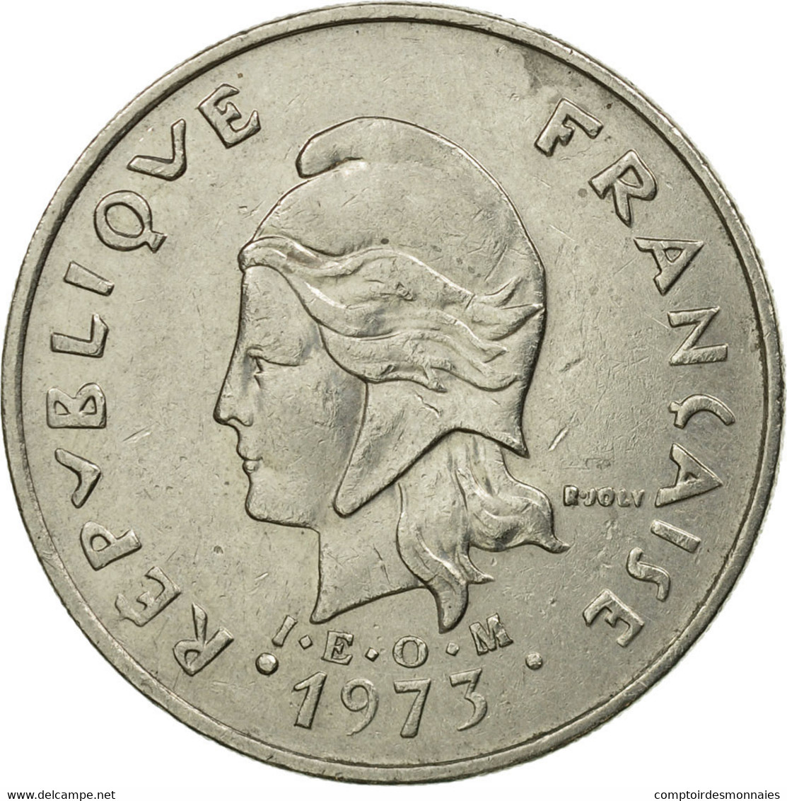 Monnaie, French Polynesia, 20 Francs, 1973, Paris, TB+, Nickel, KM:9 - Polynésie Française