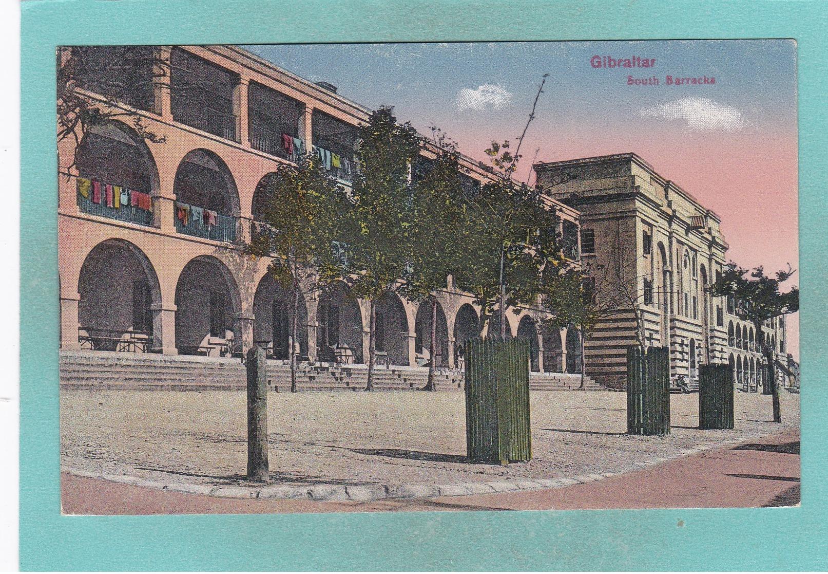 Old Post Card Of The South Barracks,Gibraltar,R58. - Gibilterra