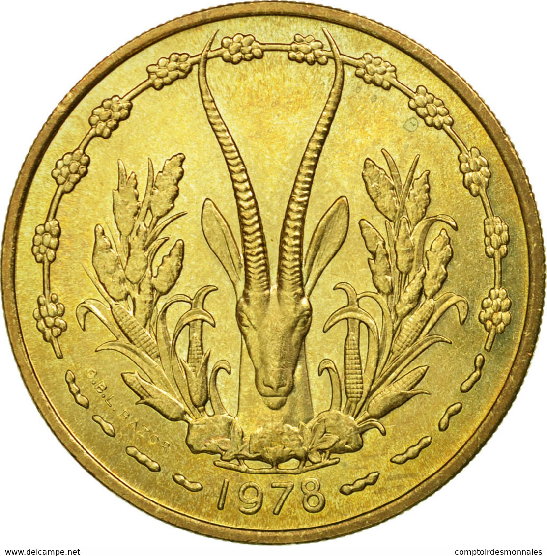 Monnaie, West African States, 25 Francs, 1978, Paris, TTB, Aluminum-Bronze, KM:5 - Ivoorkust