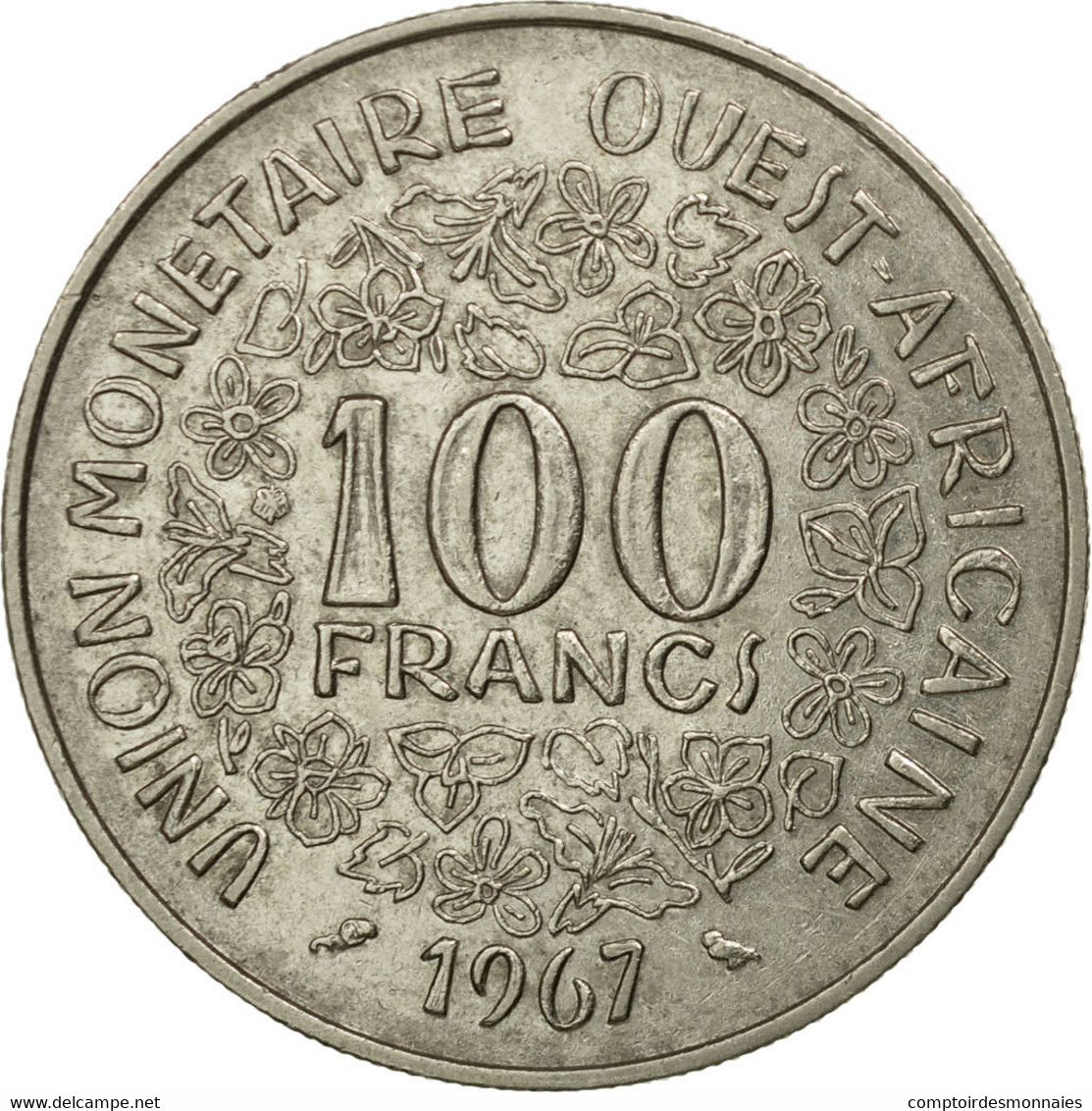 Monnaie, West African States, 100 Francs, 1967, Paris, TB+, Nickel, KM:4 - Elfenbeinküste