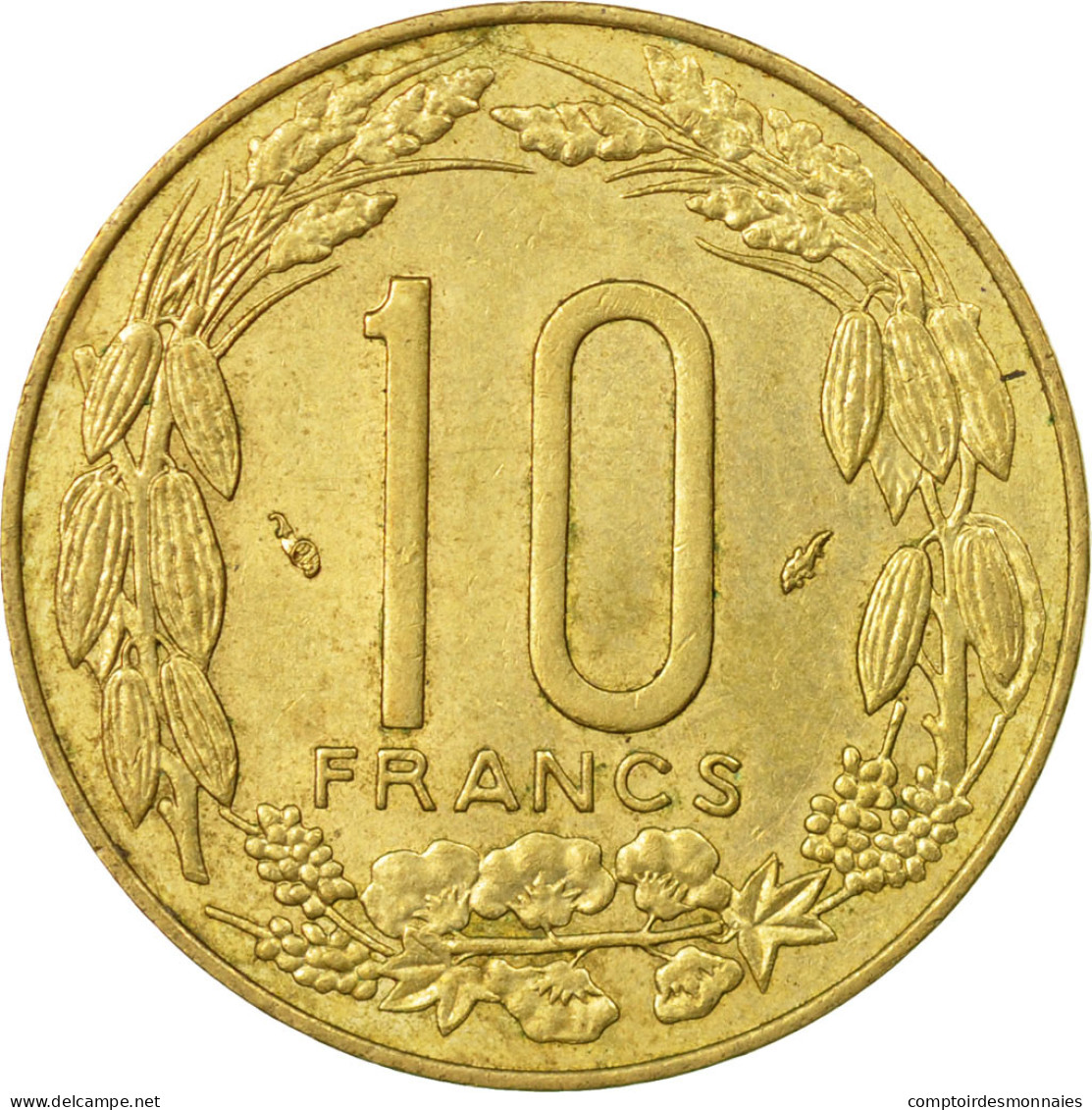 Monnaie, États De L'Afrique Centrale, 10 Francs, 1978, Paris, TB+ - Centrafricaine (République)