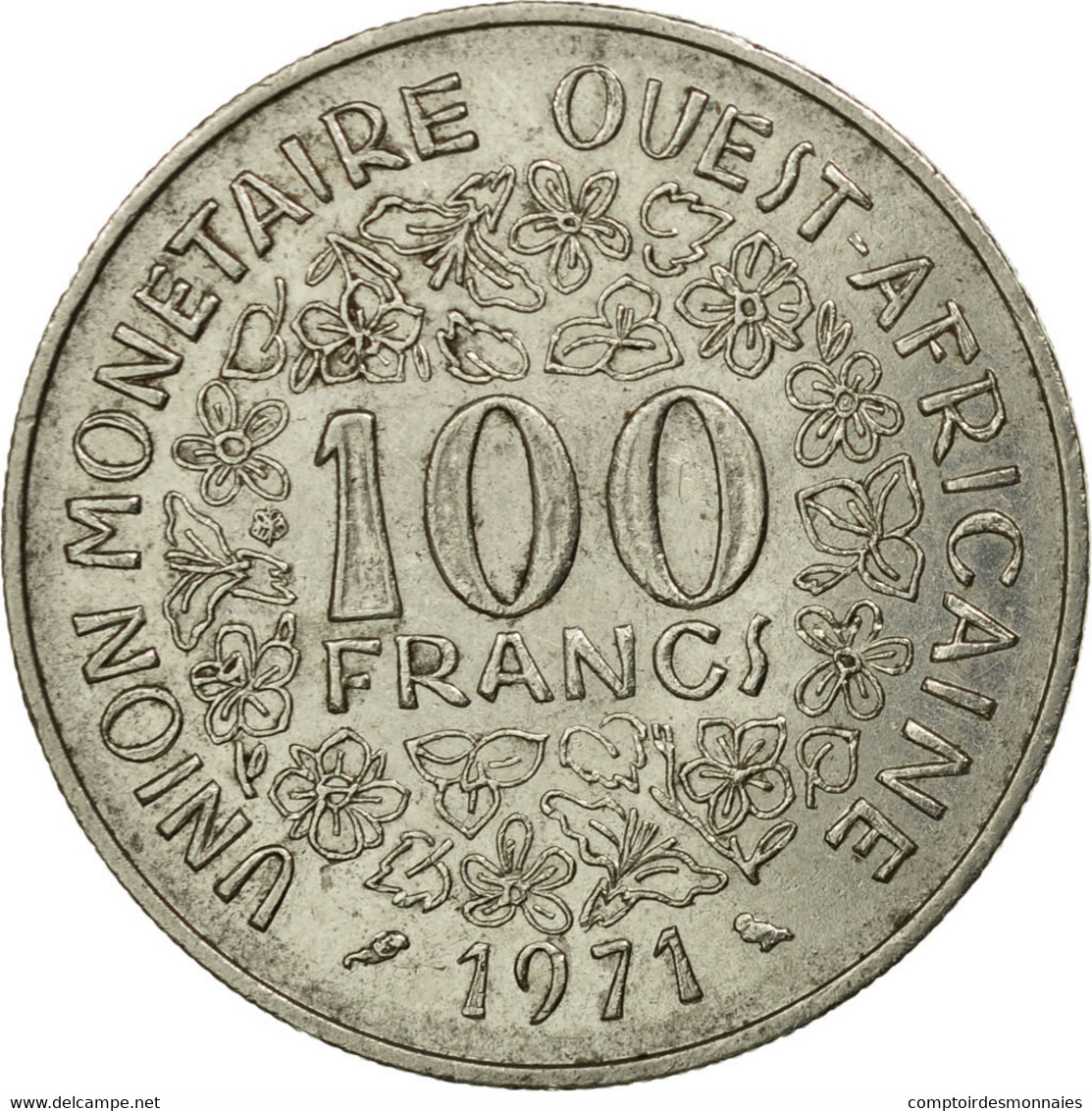 Monnaie, West African States, 100 Francs, 1971, Paris, TB+, Nickel, KM:4 - Costa De Marfil