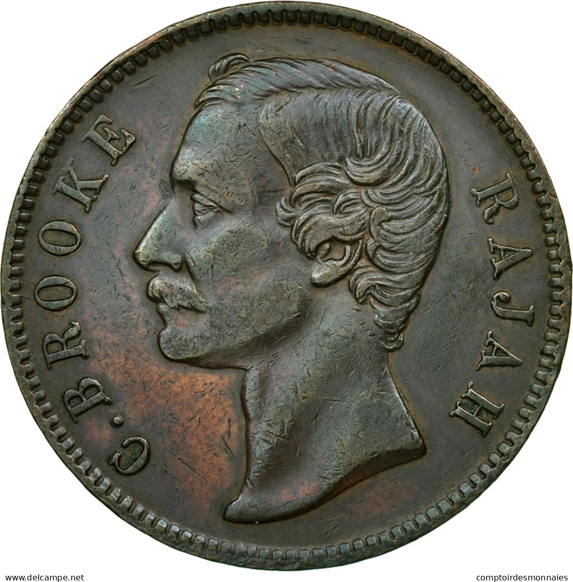 Monnaie, Sarawak, Charles J. Brooke, Cent, 1886, Heaton, TTB+, Cuivre, KM:6 - Colonies