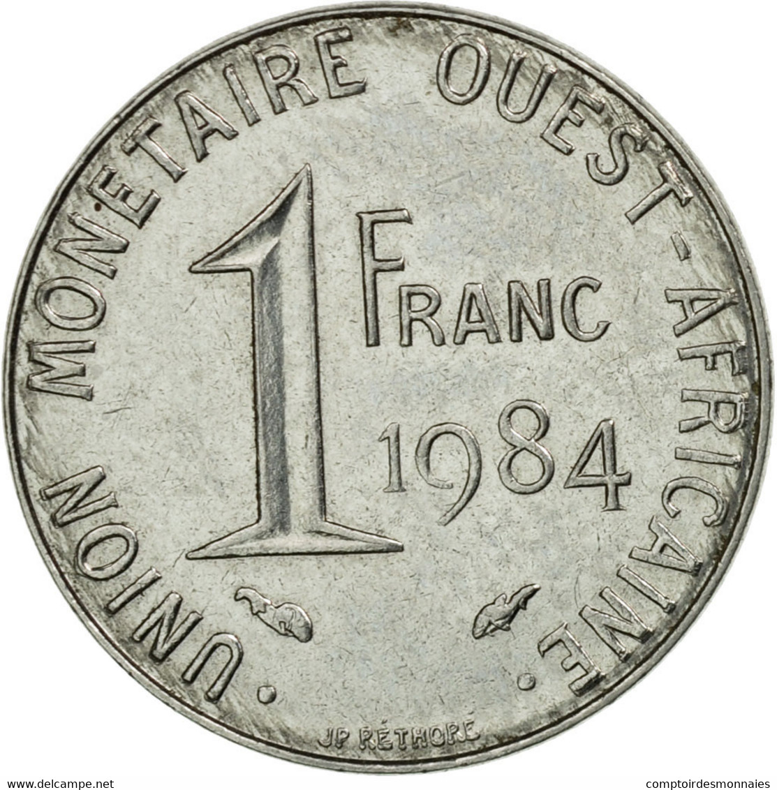 Monnaie, West African States, Franc, 1984, Paris, TTB, Steel, KM:8 - Côte-d'Ivoire