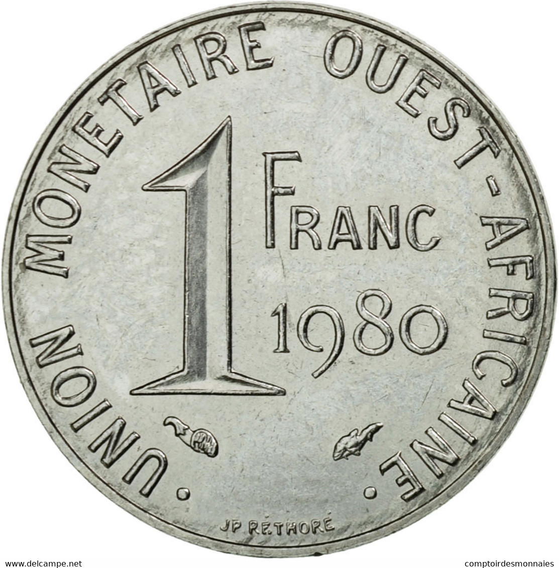 Monnaie, West African States, Franc, 1980, Paris, TTB, Steel, KM:8 - Ivoorkust