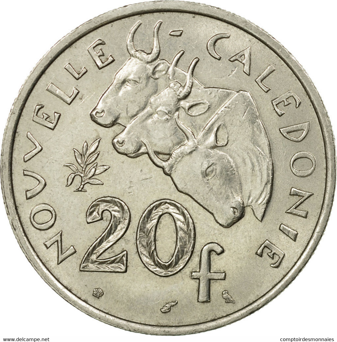 Monnaie, Nouvelle-Calédonie, 20 Francs, 1972, Paris, TTB, Nickel, KM:12 - Nueva Caledonia