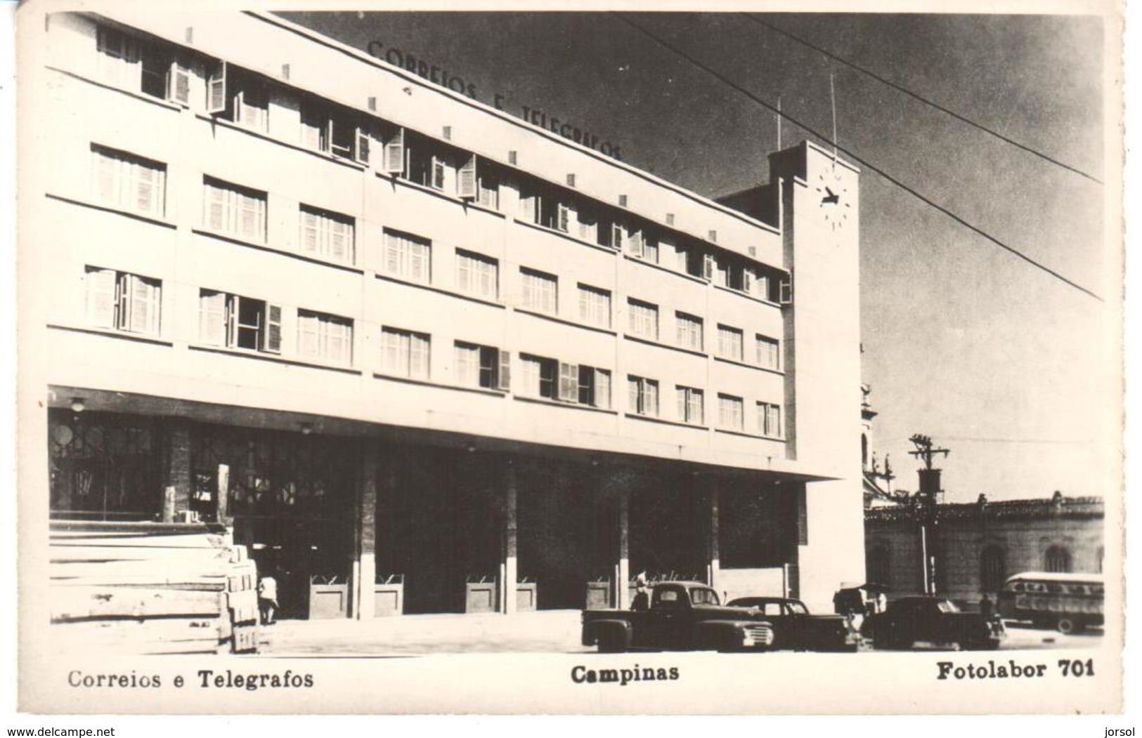 POSTAL    CAMPINAS  -SAO PAULO  - BRASIL  - CORREOS Y TELEGRAFOS (FOTOLABOR  701) - São Paulo