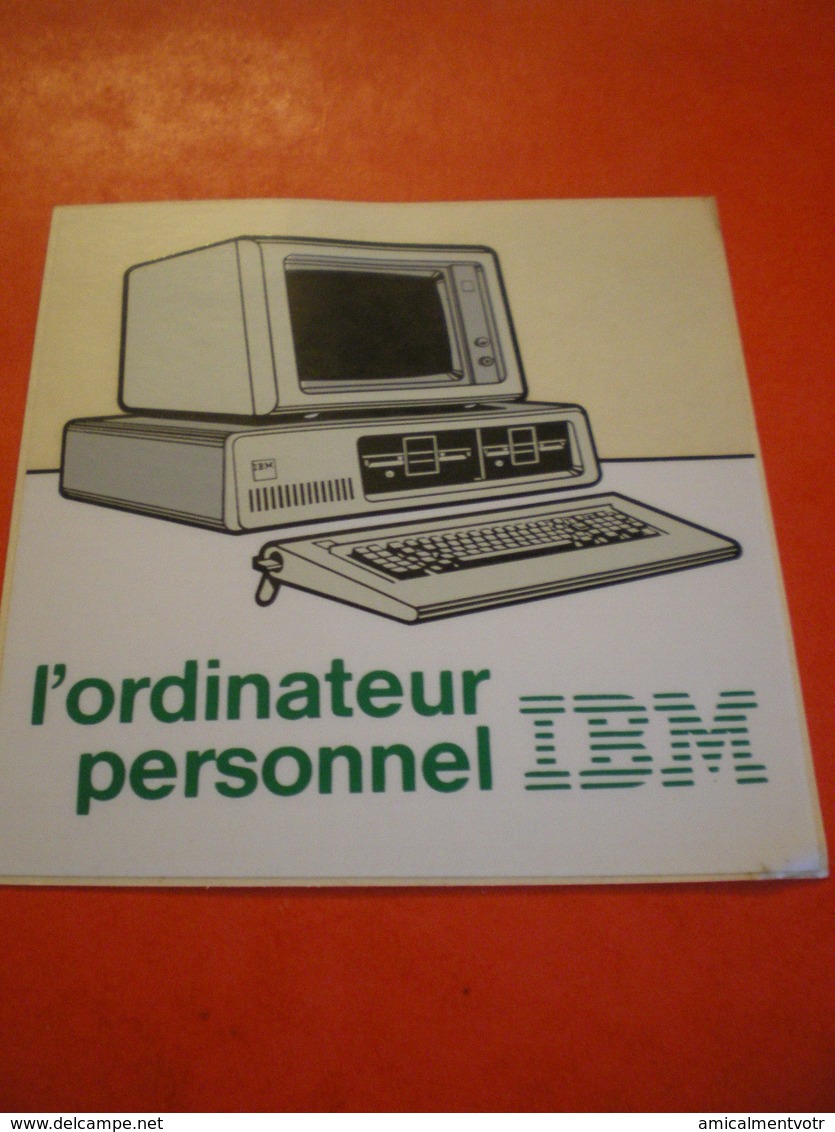 Autocollant Publicitaire IBM Carré 9x9 Cms - Autocollants