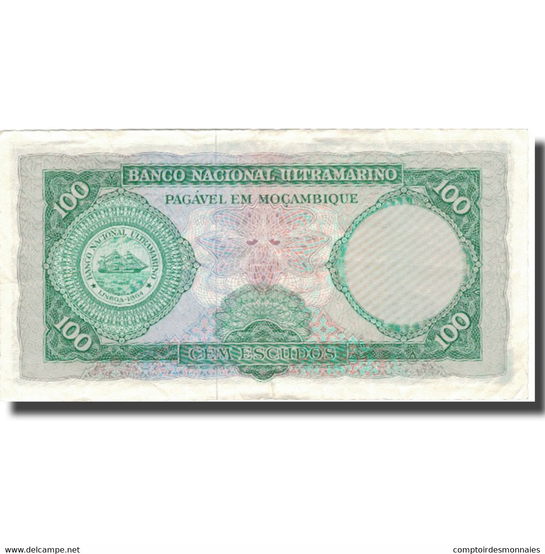 Billet, Mozambique, 100 Escudos, 1961, 1961-03-27, KM:117a, TB - Mozambique