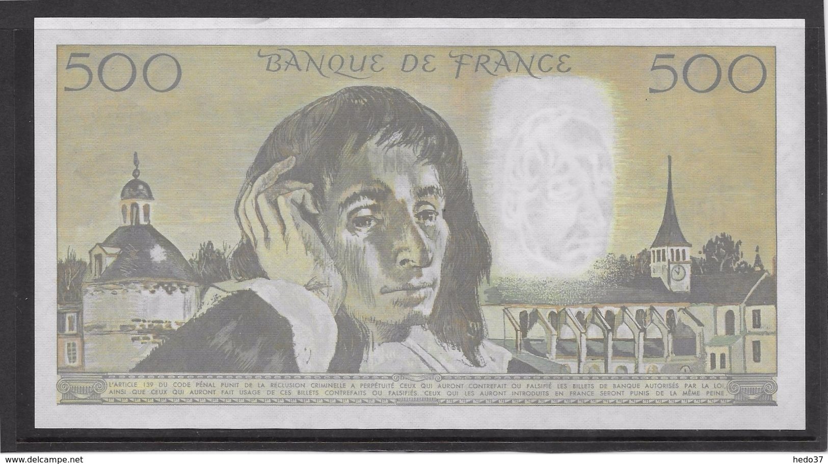 France 500 Francs Pascal - Neuf - 3-3-1988 - Fayette 71-38 - 500 F 1968-1993 ''Pascal''