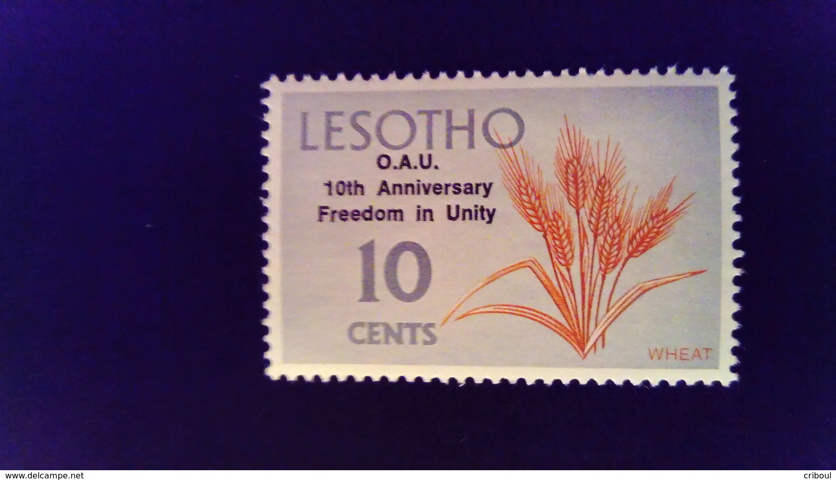 Lesotho 1973 Cereale Agriculture Surchargé Overprint OUA Yvert 241 ** MNH - Lesotho (1966-...)