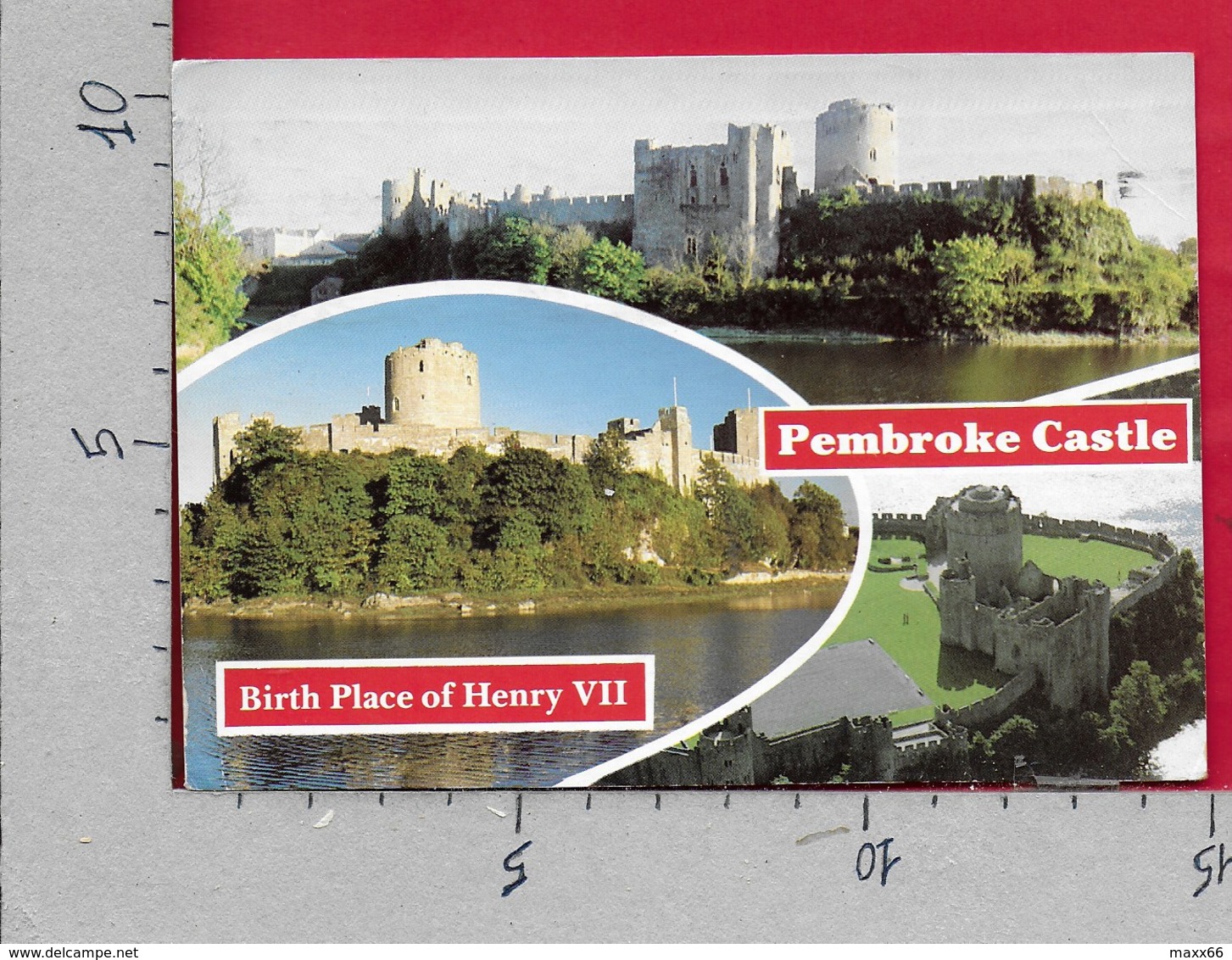 CARTOLINA VG REGNO UNITO - PEMBROKE Castle - Birth Place Of Henry VII - 10 X 15 - ANN. 1989 - Pembrokeshire