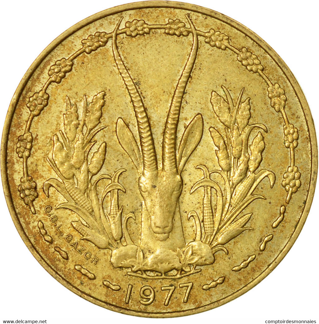 Monnaie, West African States, 10 Francs, 1977, Paris, TB+ - Côte-d'Ivoire
