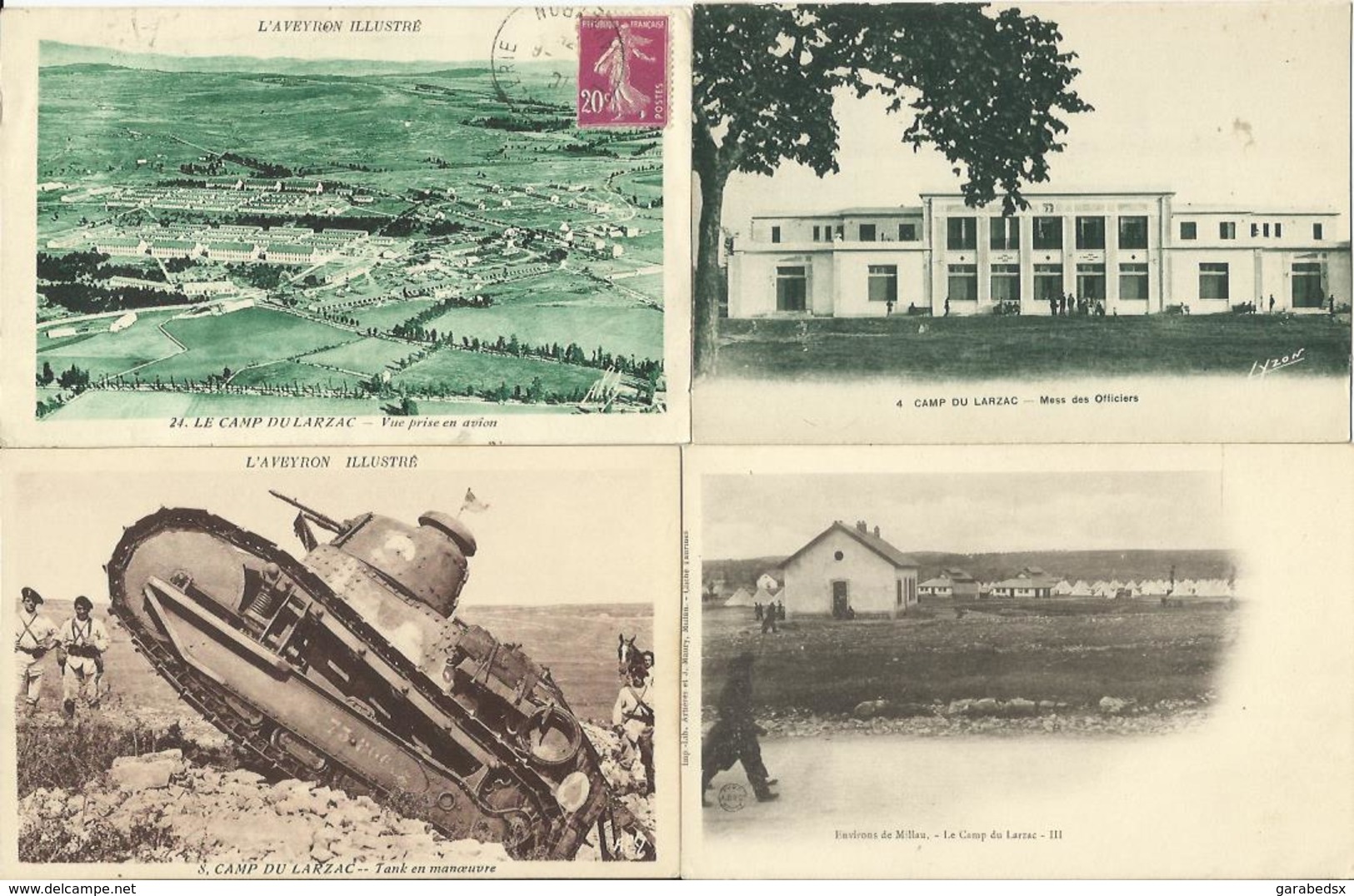 LOT DE 180 CARTES POSTALES ANCIENNES DE L'AVEYRON (12).