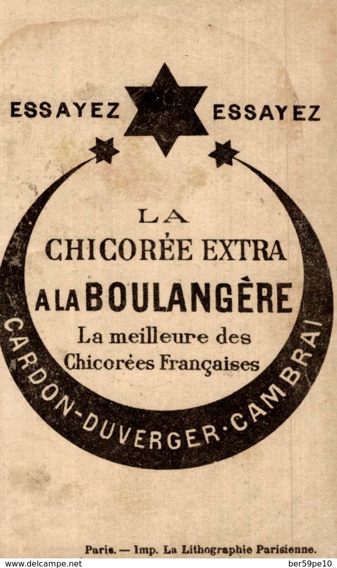 CHROMO LA CHICOREE EXTRA A LA BOULANGERE CARDON-DUVERGER CAMBRAI  JOURNEE DU 20 JUIN 1791 - Autres & Non Classés