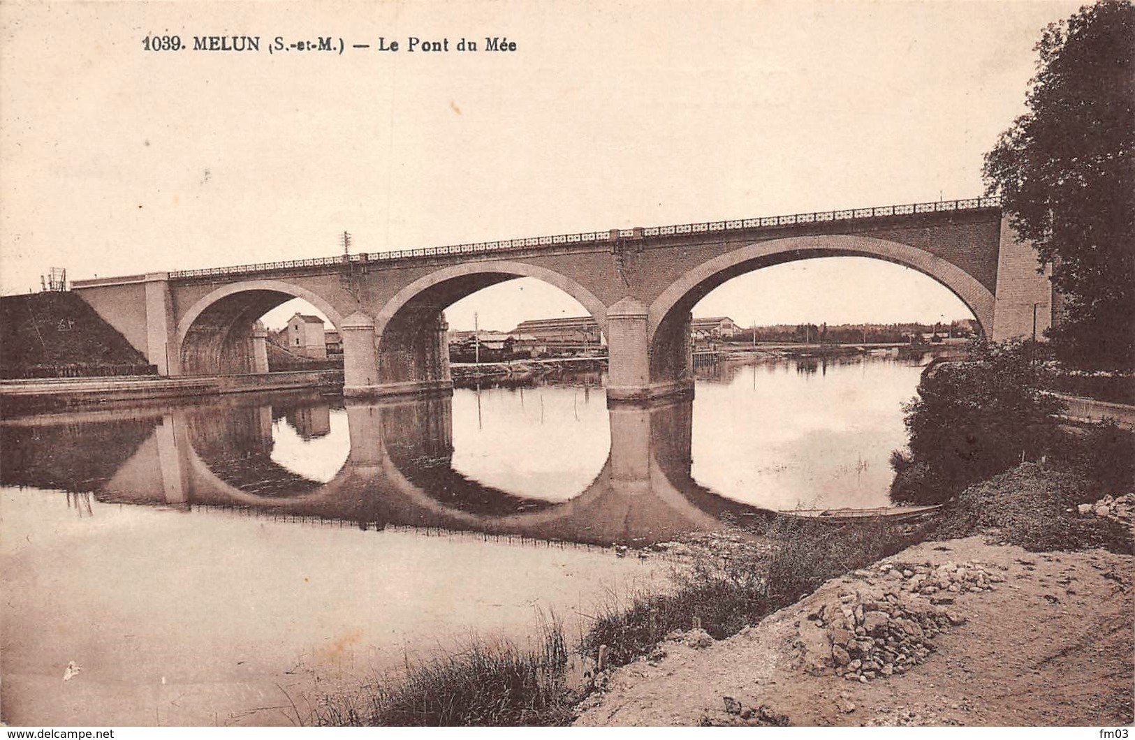 Melun Le Mée Dammarie Les Lys Pont Ferroviaire Sans Train Pont Mignon 1039 - Le Mee Sur Seine