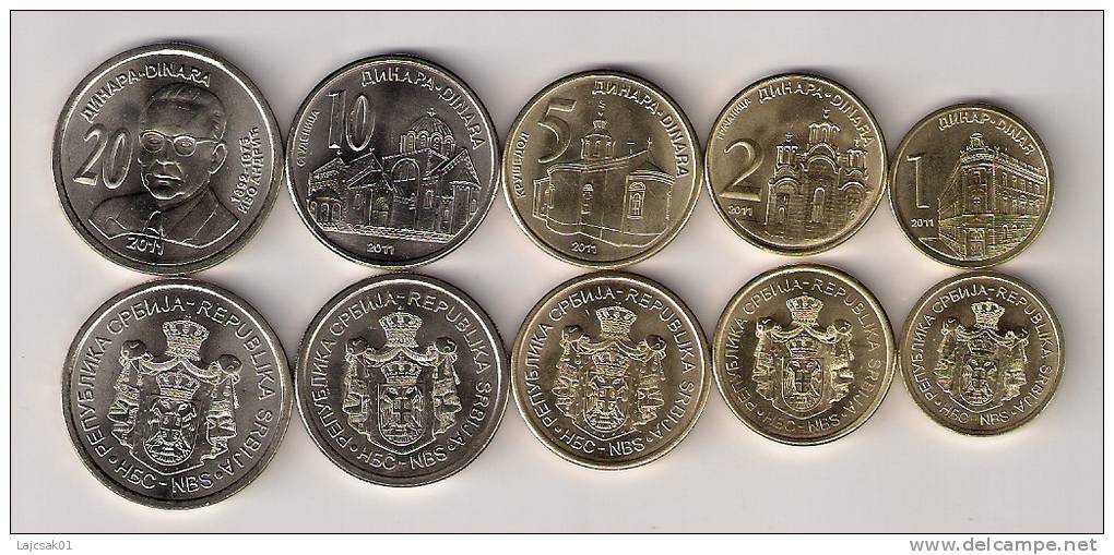 Serbia 2011 Complete Coin Set UNC - Serbie