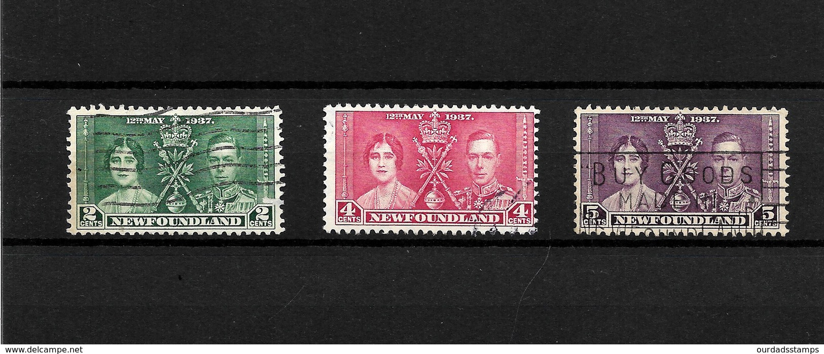 Newfoundland  KGVI 1937 Coronation, Complete Set Used (7093) - 1908-1947