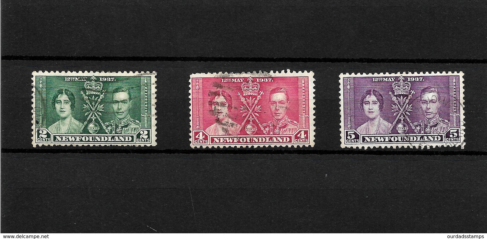 Newfoundland  KGVI 1937 Coronation, Complete Set Used (7094) - 1908-1947