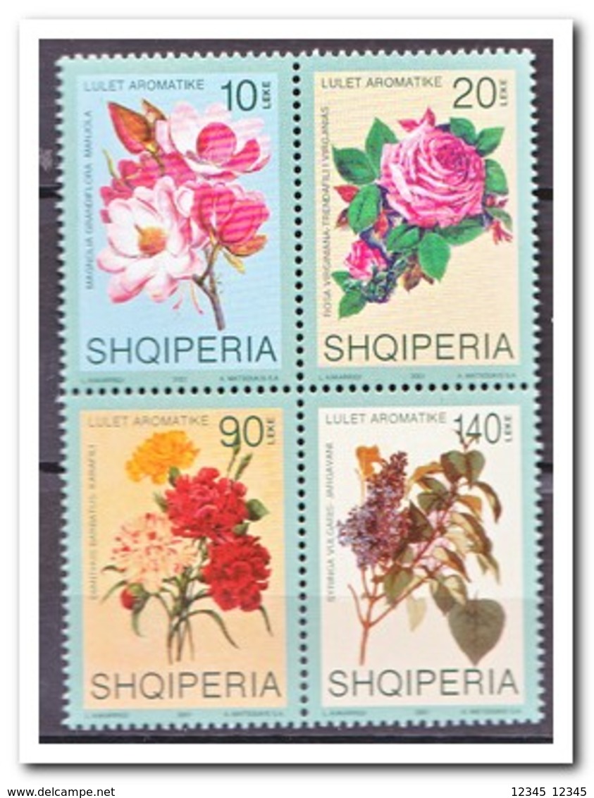 Albanië 2001, Postfris MNH, Flowers - Albania