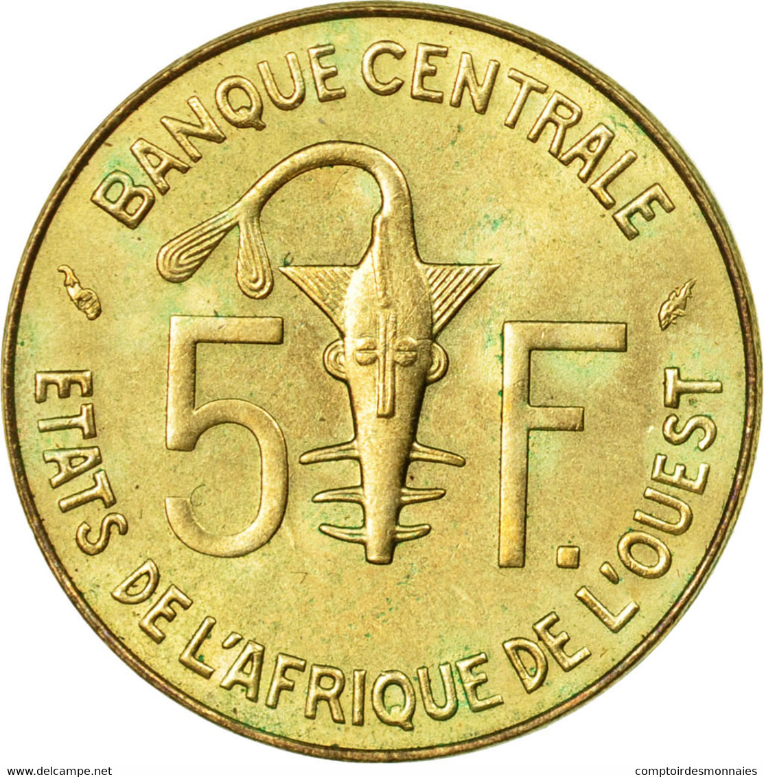 Monnaie, West African States, 5 Francs, 1978, Paris, TB+ - Costa De Marfil