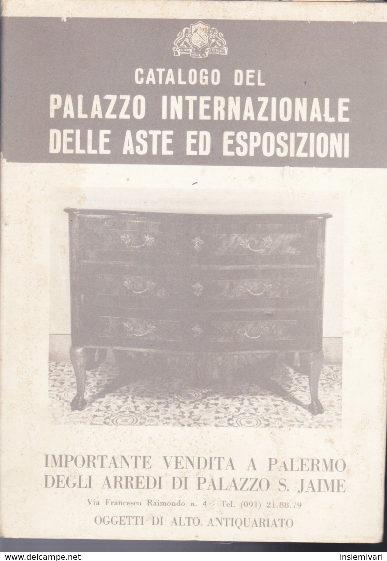 CATALOGO 1975 DEL PALAZZO INTERNAZIONALE DELLE ASTE ED ESPOSIZIONI. - Sociedad, Política, Economía