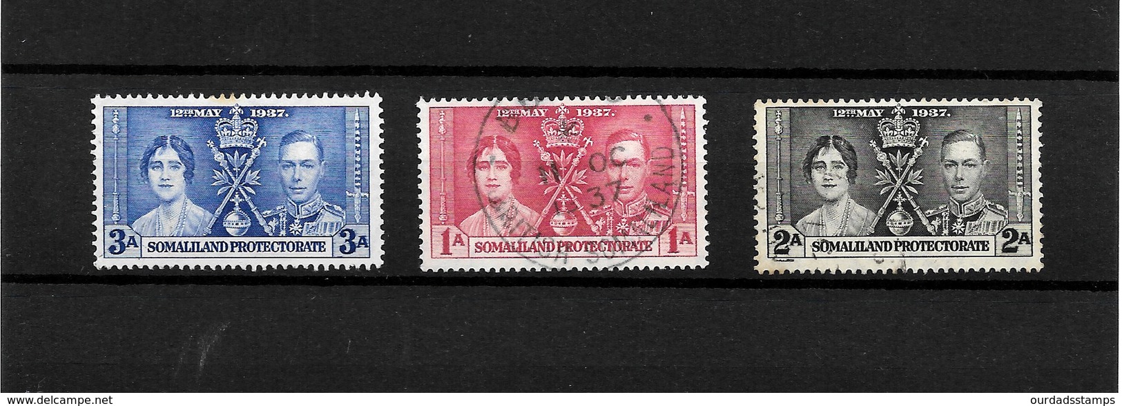 Somaliland Protectorate KGVI 1937 Coronation, Complete Set Used (7124) - Somaliland (Herrschaft ...-1959)