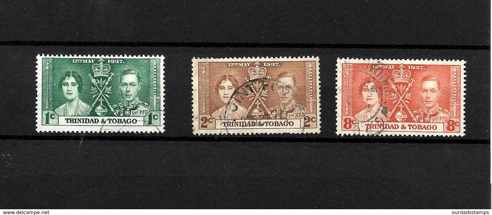 Trinidad & Tobago KGVI 1937 Coronation, Complete Set Used (7131) - Trinidad & Tobago (...-1961)