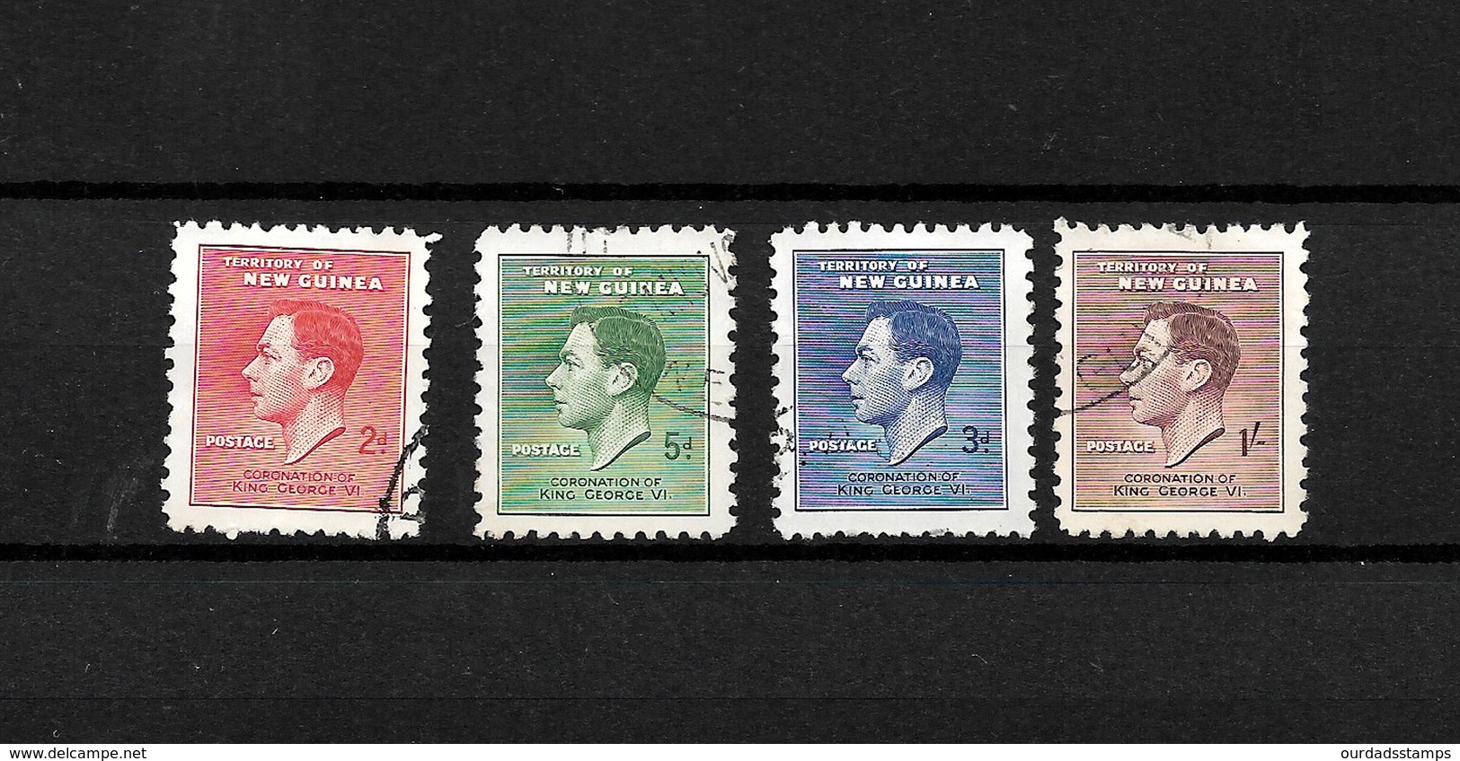 New Guinea KGVI 1937 Coronation, Complete Sets Used (7140) - Papua New Guinea