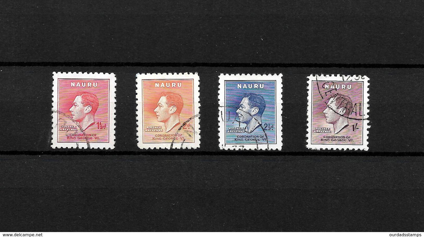 Nauru KGVI 1937 Coronation, Complete Sets Used (7143) - Nauru