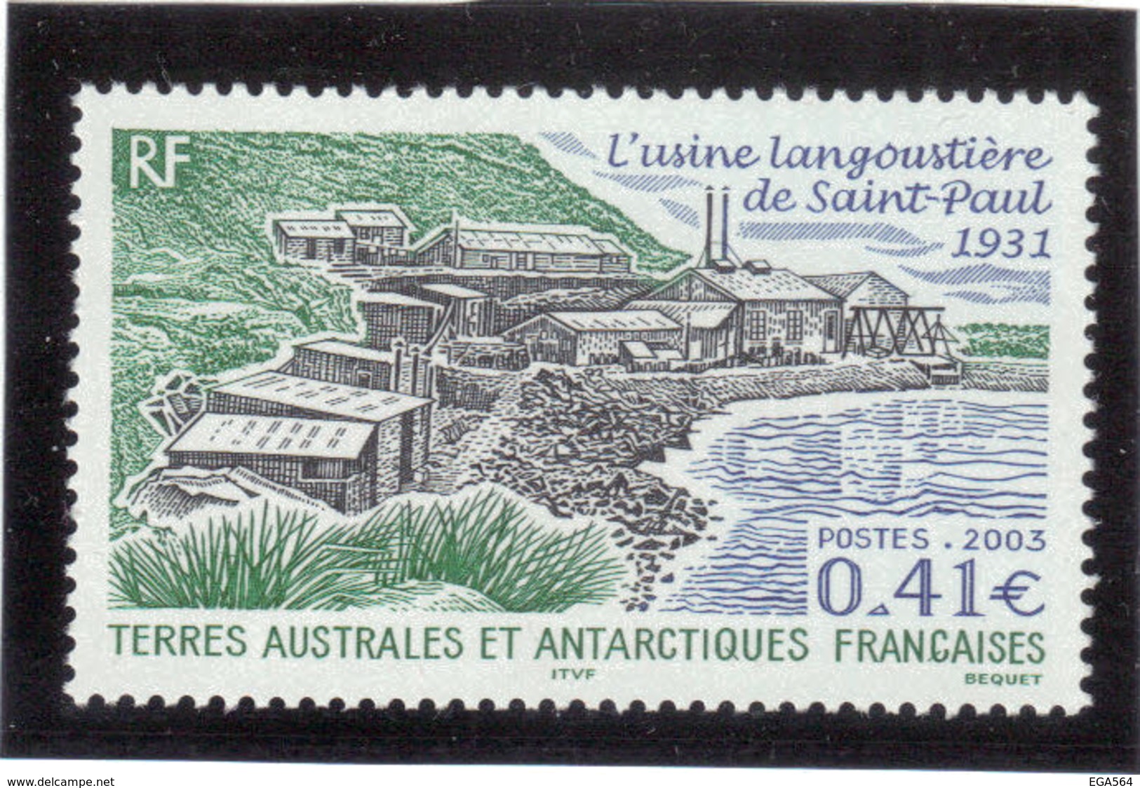 V13 - TAAF - 349 ** MNH De 2003 - Usine Langoustière De Saint Paul. - Neufs