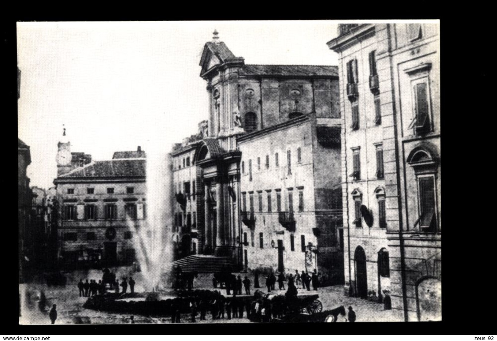 B7959 CIVITAVECCHIA - SERIE MEMENTO HOMO! - PIAZZA LEANDRA B\N - Civitavecchia