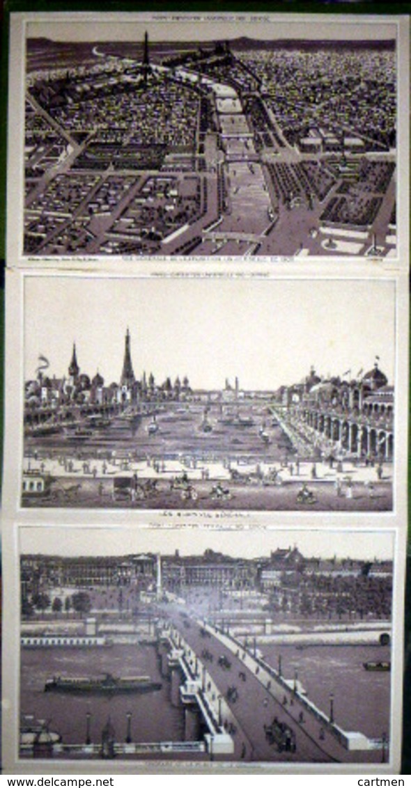 75 PARIS  EXPOSITION 1900  SUITE DE 20 VUES PHOTOLITHOGRAPHIEES   VUE GENERALE PALAIS DE L 'ELECTRICITE - Autres & Non Classés