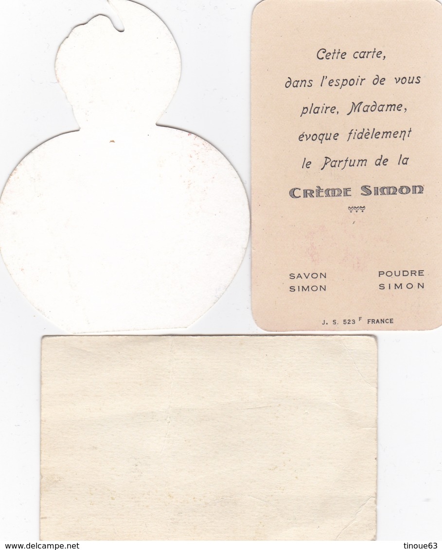 Lot De 3 Cartes Parfumée (Sisley, Crème Simon, Bourgeois) - Non Classés