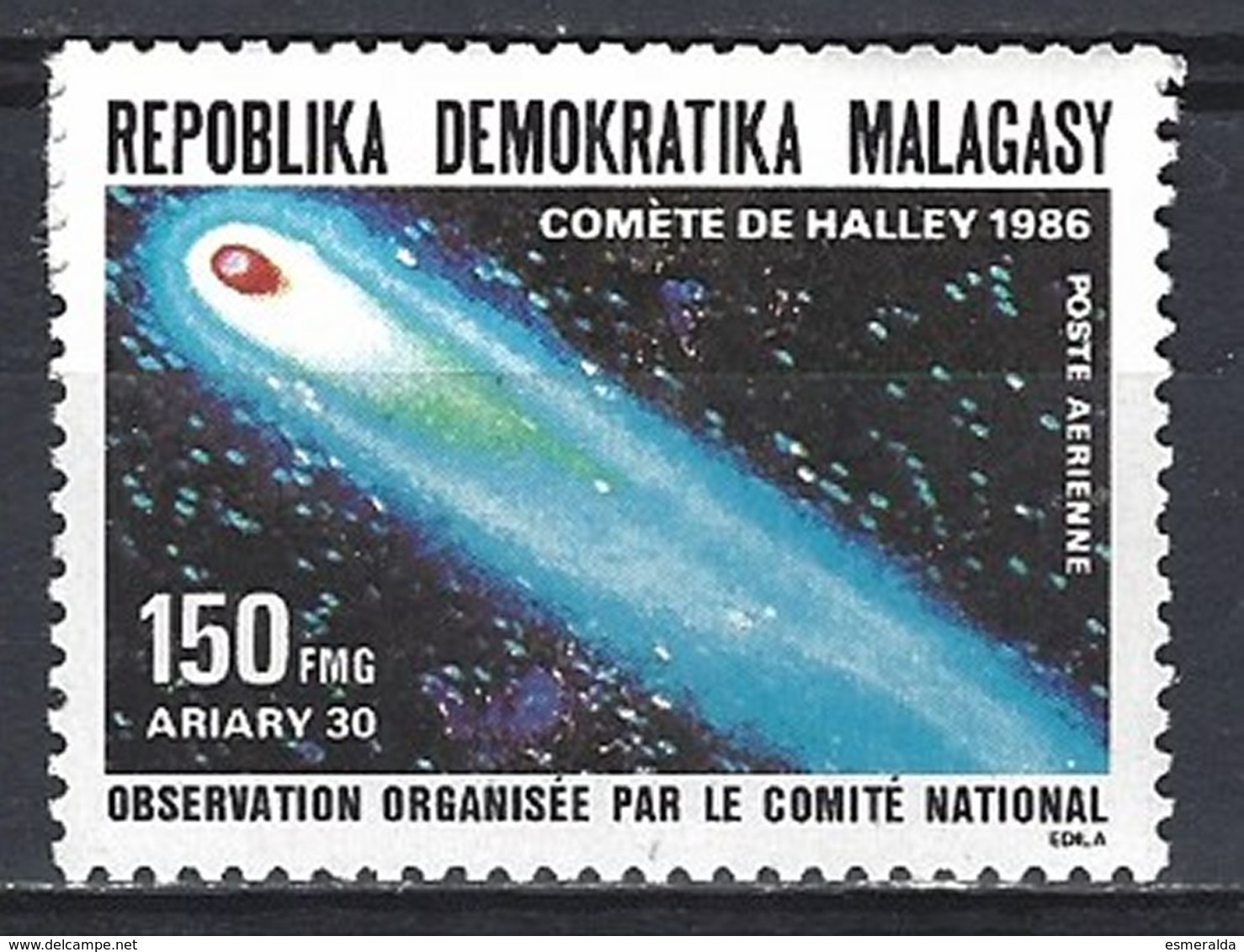 Madagascar Yv  PA 190, Passage De La Comète De Halley  ** Mnh - Astrologie