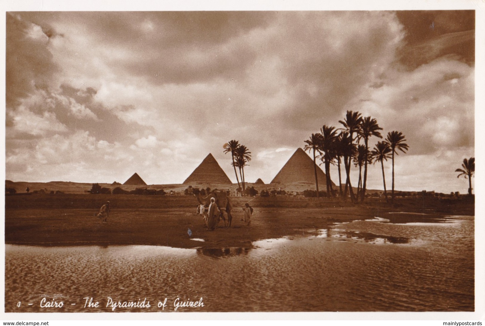 AP20 Cairo, Nomads By The Pyramids Of Guizeh - RPPC - Pyramids