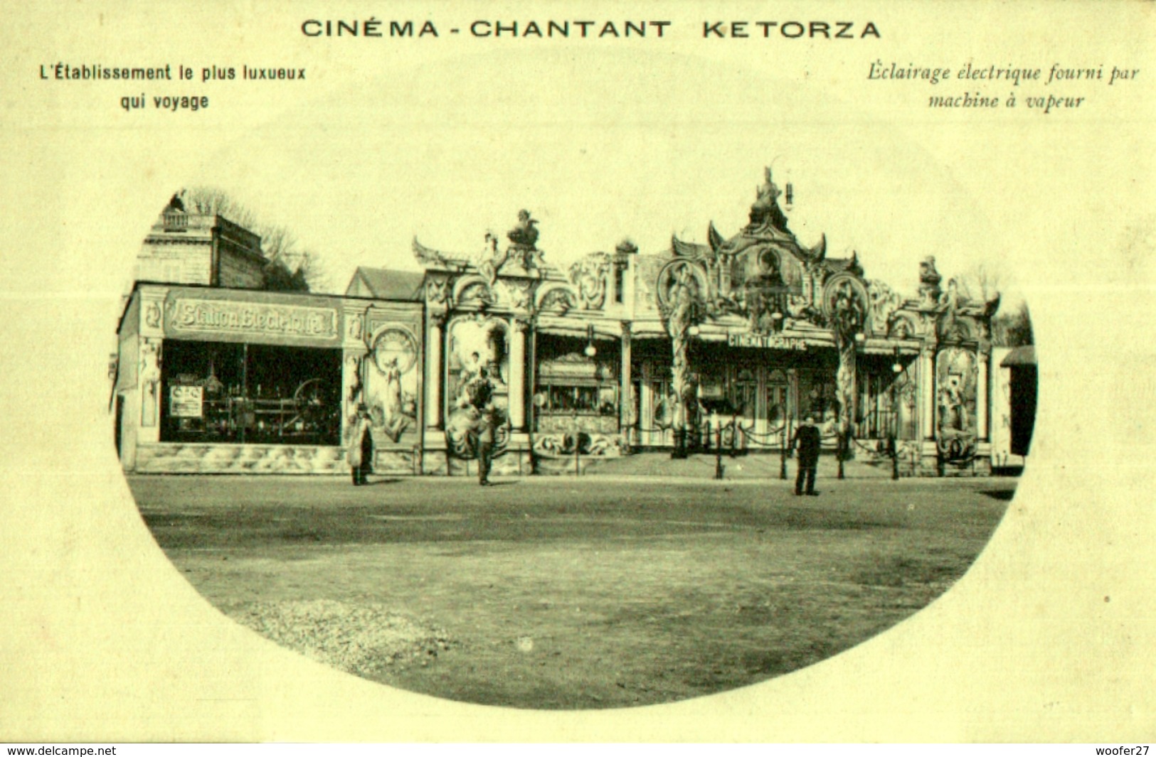 CINEMA , Manège Cinématographe , Ciné Forain , Chantant KETORZA , éclairage électrique Fourni Par Machine à Vapeur - Sonstige & Ohne Zuordnung