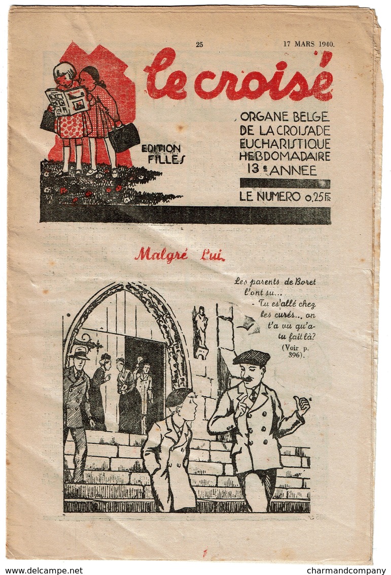 17/03/1940 - Le Croisé - JIJE Joseph Gillain : Freddy Aux Indes / WW2 Sous-Lieutenant Xavier Henrard - 16 Pp. - 3 Scans - Autre Magazines