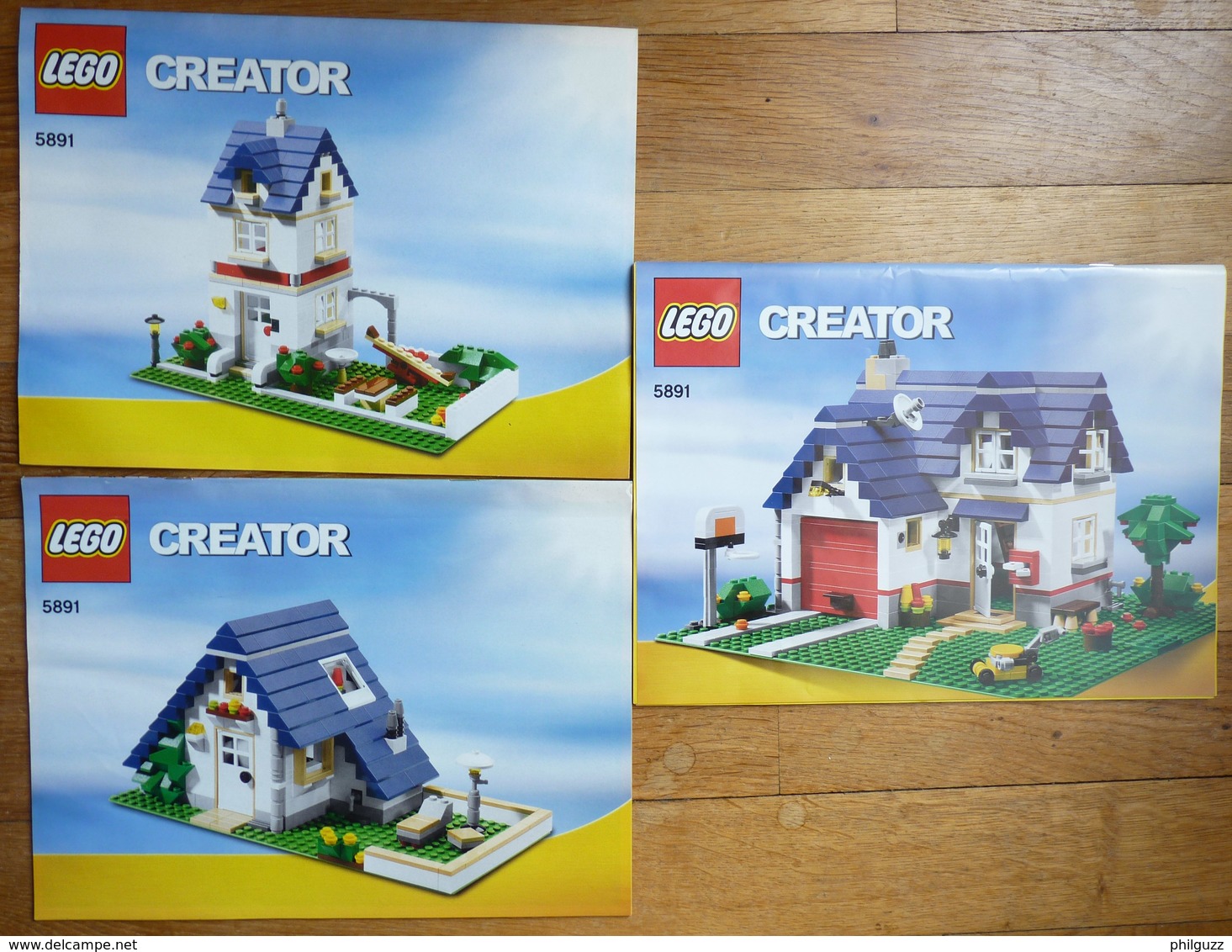 3 NOTICES DE MONTAGE LEGO CREATOR 5891 - MAISONS Plans Légo - Piantine