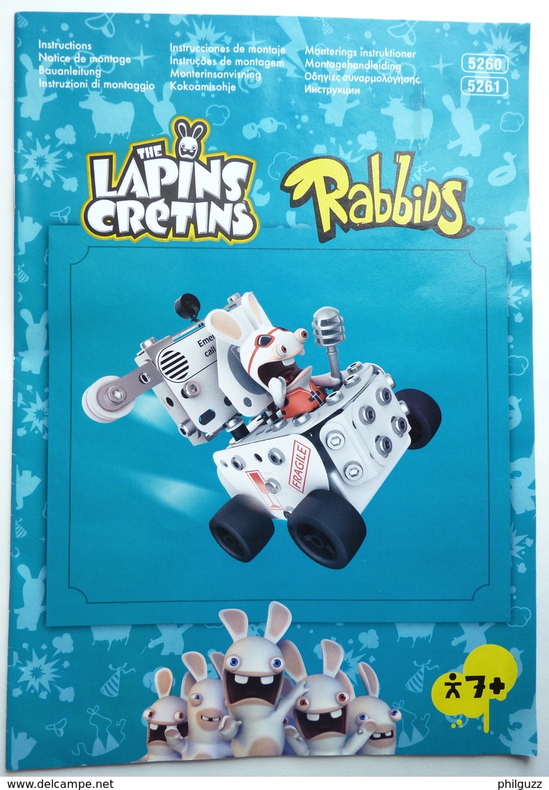 NOTICE DE MONTAGE THE LAPINS CRETINS RABBIDS 5260 5261 - Plans