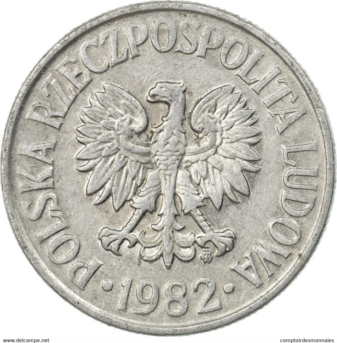 Monnaie, Pologne, 50 Groszy, 1982, Warsaw, TTB, Aluminium, KM:48.1 - Pologne