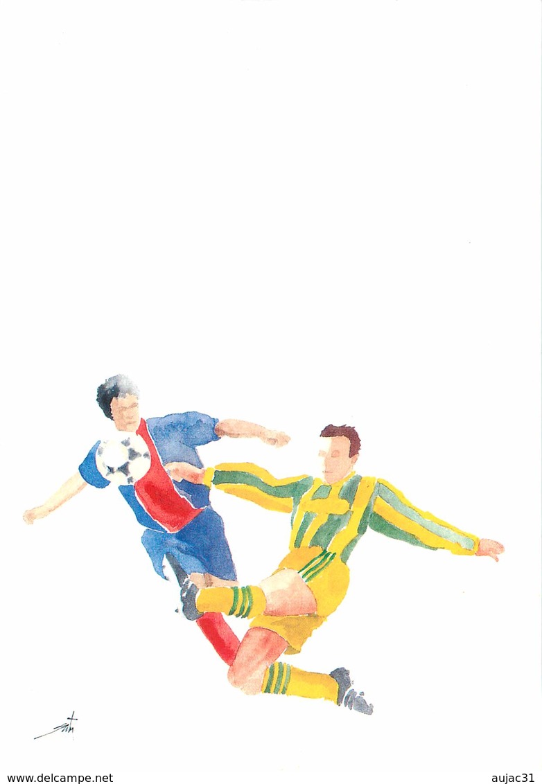 Illustrateurs - Illustrateur Quentin - Enghien Les Bains - Sports - Football - Coupe Du Monde 1998 - Autographe - Signé - Quentin