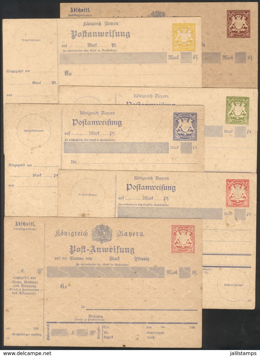 GERMANY: 6 Old Postal Stationeries Of Bayern, VF Quality! - Autres & Non Classés