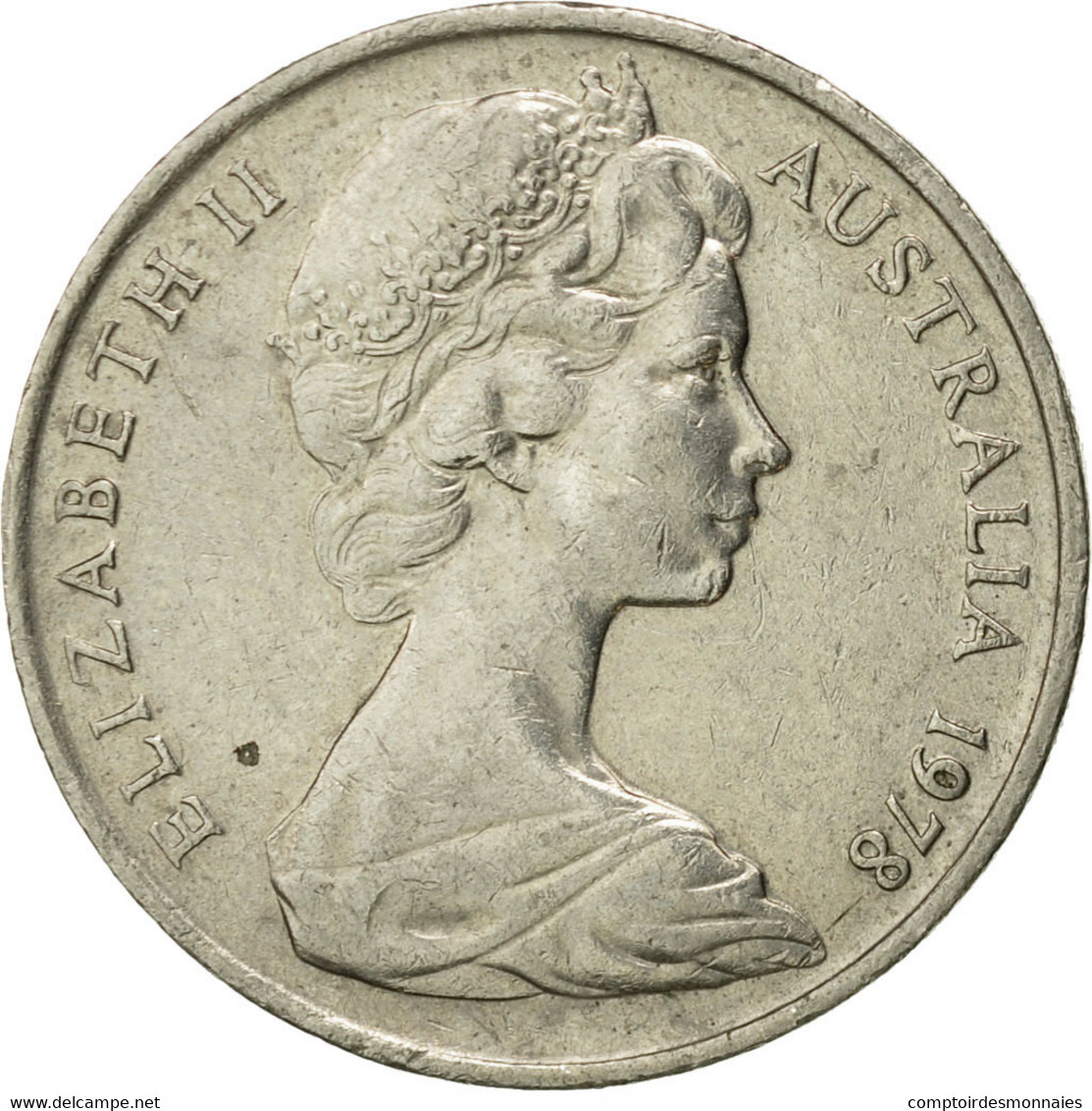 Monnaie, Australie, Elizabeth II, 10 Cents, 1978, Melbourne, TB+, Copper-nickel - 1855-1910 Moneda De Comercio