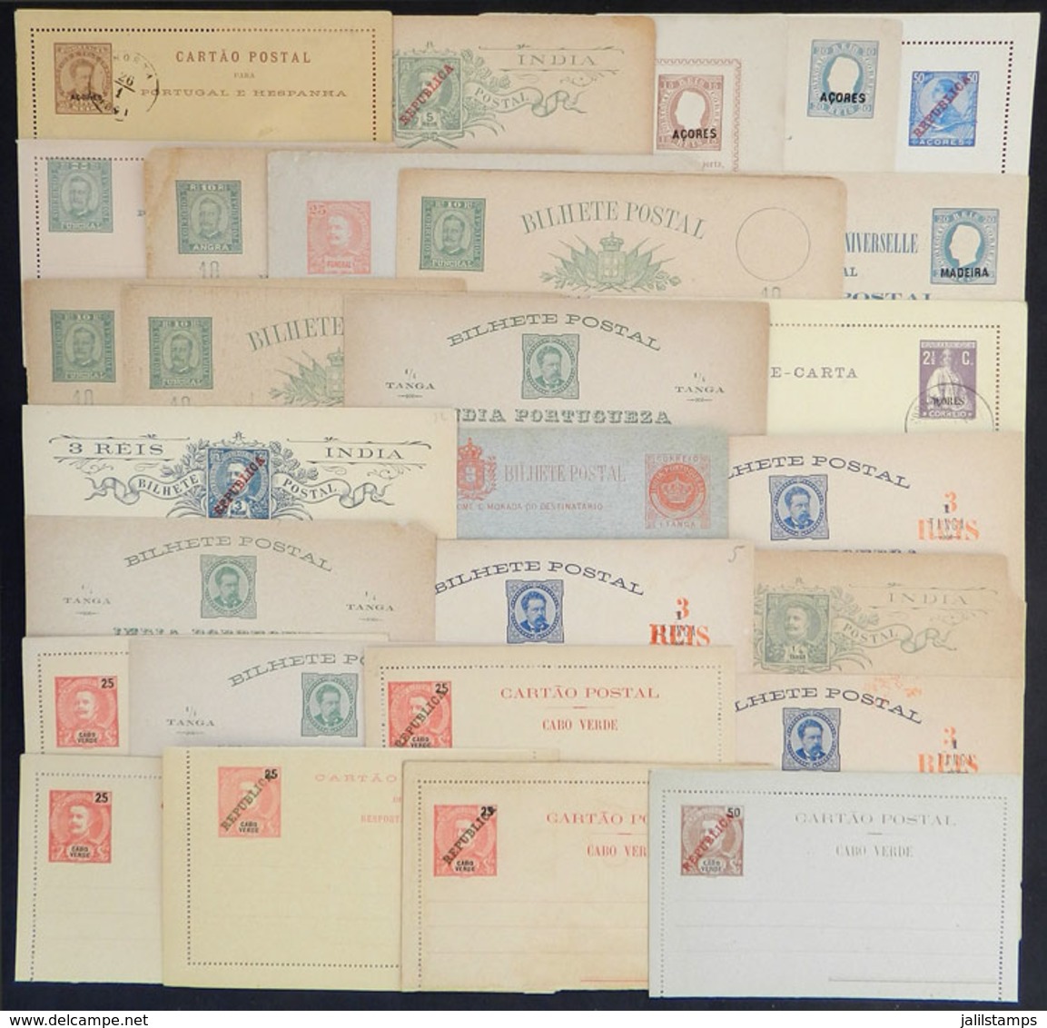 PORTUGUESE COLONIES: 28 Varied Postal Stationeries, Unused, Most Different And In General Of Very Fine Quality (very Few - Autres & Non Classés