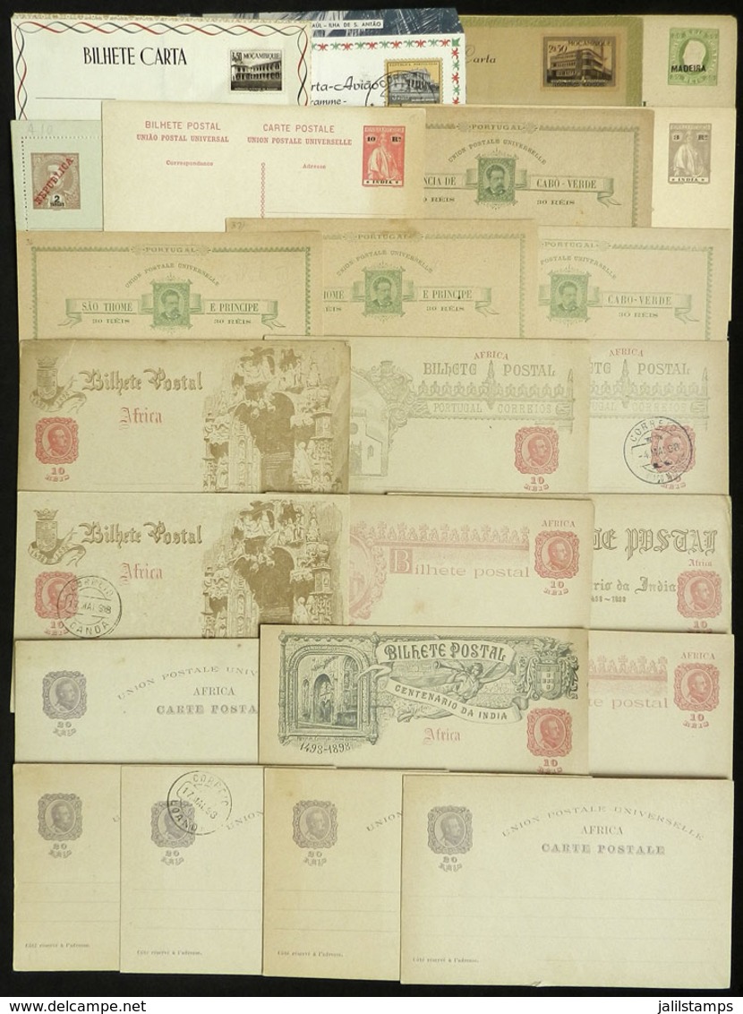 PORTUGUESE COLONIES: 24 Varied Postal Stationeries, Very Little Duplication, Fine General Quality! - Altri & Non Classificati