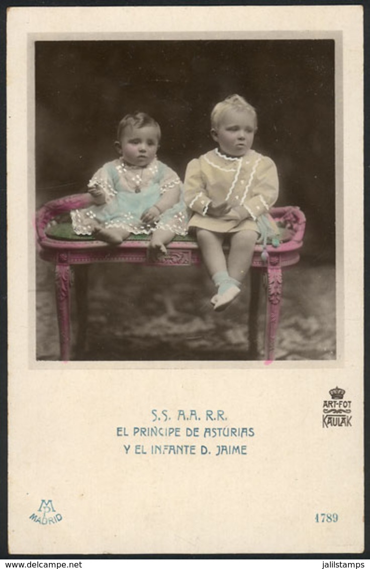 SPAIN: Prince Of Asturias And Prince Jaime, Fot.Kaulak, Unused, VF Quality - Granada