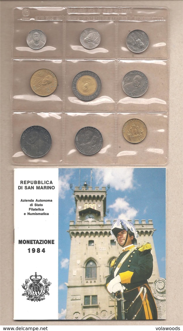 San Marino - Emissione 1984 Fds - Serie Per Numismatici In Cofanetto - San Marino