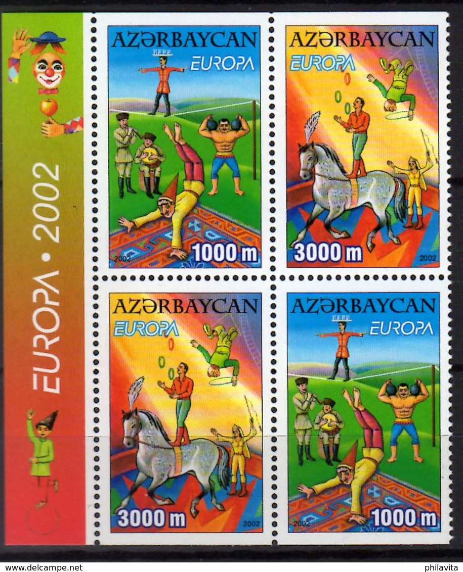 2002 Aserbajdzan - Europa CEPT Circus - 2sets Of MH - MNH** Mi 513D-514D (hj) - Aserbaidschan